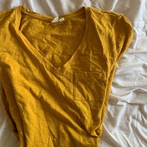 Gap Mustard T-shirt Dress